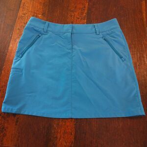 Adidas women's Size 10 Golf skort blue Tennis athletic skirt Pockets Utility